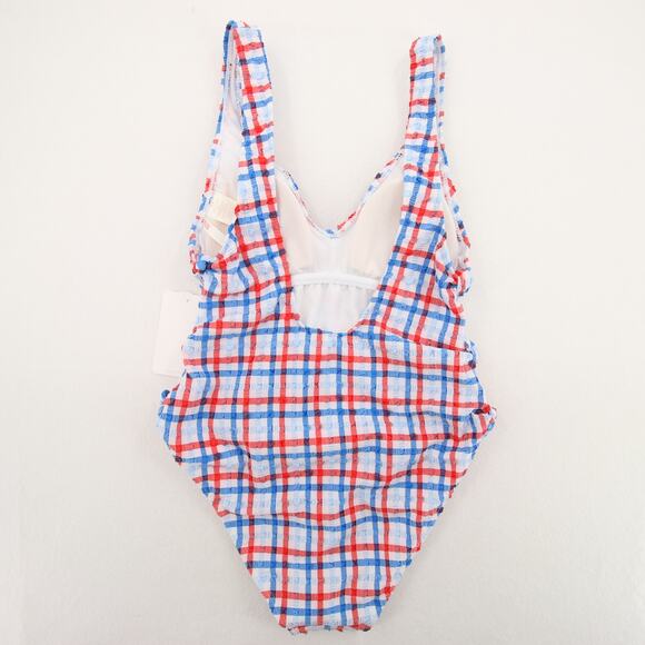 Gianni Bini One Piece Swimsuit Plunge VNeck Gingham Plaid Monokini Size XS NWT - Picture 13 of 13